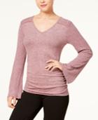 Bcx Juniors' Bell-sleeve Ladder-trim Top