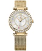 Juicy Couture Women's Cali Gold-tone Stainless Steel Mesh Bracelet Watch 34mm 1901373