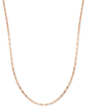 18 Polished Fancy Link Chain (1-3/8mm) Necklace In 14k Gold