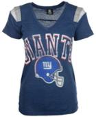 5th & Ocean Women's New York Giants Shoulder Stripe T-shirt