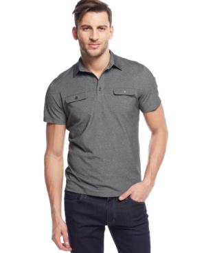 Alfani Black Men's Angelo Two-tone Polo, Only At Macy's