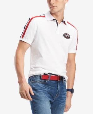 Tommy Hilfiger Men's Montoya Waffle-knit Sleeve-stripe Polo