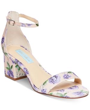 Blue By Betsey Johnson Jayce Block-heel Evening Sandals Women's Shoes