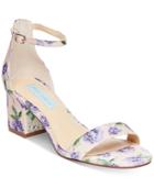 Blue By Betsey Johnson Jayce Block-heel Evening Sandals Women's Shoes