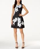 Calvin Klein Floral Print A-line Dress