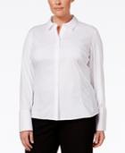 Calvin Klein Plus Size Fit Solutions Wrinkle-resistant Shirt