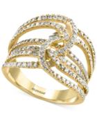 Effy Diamond Multi-layer Interwoven Statement Ring (1 Ct. Tw.) In 14k Gold