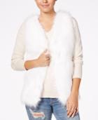 Hippie Rose Juniors' Faux-fur Sweater Vest
