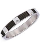Charriol Unisex Stainless Steel And Black Pvd Cable Bangle Bracelet 04-03-1139-2l
