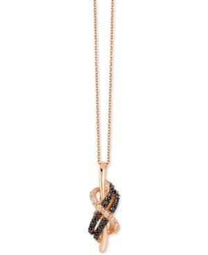 Le Vian Exotics Diamond (1/8 Ct. T.w.) Pendant Necklace In 14k Rose Gold