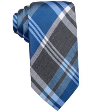 Alfani Spectrum Neptune Plaid Slim Tie, Only At Macy's