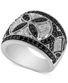 Diamond Openwork Decorative Ring (1-1/2 Ct. T.w.) In Sterling Silver