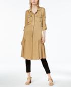 Bar Iii Twill Duster-length Jacket, Created For Macy's