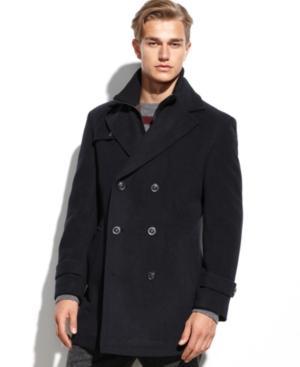 Lauren By Ralph Lauren Labrada Double-breasted Wool-blend Peacoat