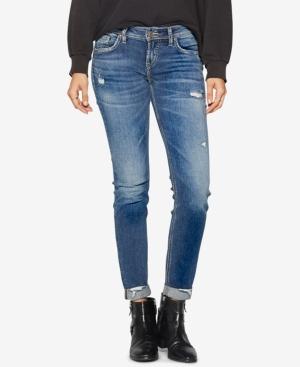 Silver Jeans Co. Sam Ripped Slim-leg Jeans