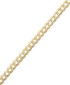 Men's 14k Gold Bracelet, 4-3/5mm Curb Chain