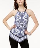 I.n.c. Printed Hardware Halter Top, Created For Macy's