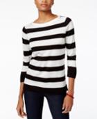 Tommy Hilfiger Striped Sweater, Only At Macy's