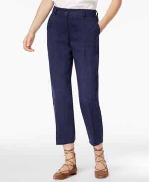 Weekend Max Mara Oxa Linen Cropped Pants
