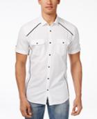 Inc International Concepts Men's Empire Ripstop Short Sleeve Shirt, Only At Macy's