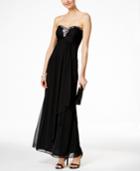 X By Xscape Embellished Sweetheart Strapless Gown