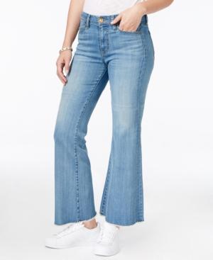 Kut From The Kloth Belle Flare-leg Cropped Mild Wash Jeans