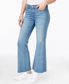 Kut From The Kloth Belle Flare-leg Cropped Mild Wash Jeans