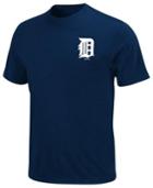 Majestic Mlb T-shirt, Detroit Tigers Official Wordmark Tee