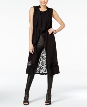 Material Girl Juniors' Lace-back Maxi Vest, Only At Macy's