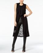 Material Girl Juniors' Lace-back Maxi Vest, Only At Macy's