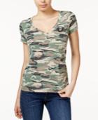 True Religion V-neck Camouflage-print T-shirt