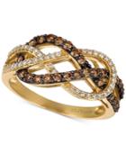 Le Vian Chocolatier Diamond Weave Ring (5/8 Ct. T.w.) In 14k Gold