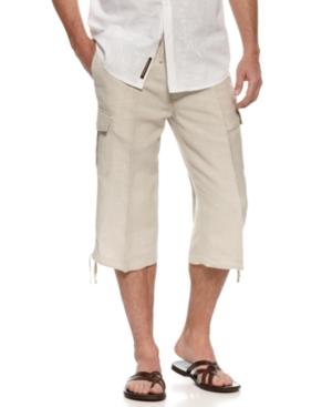 Cubavera Drawstring Cargo Clamdigger Shorts