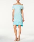 Style & Co Tie-dyed Ruffled Dress, Created For Macy's
