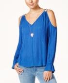 Jessica Simpson Lexa Cold-shoulder Top
