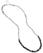 M. Haskell Mixed Shaky Disc And Silver-tone Faceted-bead Long Necklace