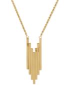 Graduated Bar Pendant Necklace In 14k Gold