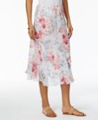 Alfred Dunner Rose Hill Floral-print Tiered Skirt