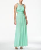 B Darlin Juniors' Halter Cut-out Prom Gown, A Macy's Exclusive