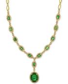 Brasilica By Effy Emerald (3-1/5 Ct. T.w.) And Diamond (1-3/8 Ct. T.w.) Necklace In 14k Gold