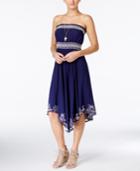 American Rag Embroidered Strapless Dress, Only At Macy's