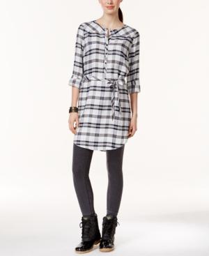 G.h. Bass & Co. Long-sleeve Plaid Shirt Dress
