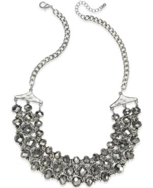Style & Co. Silver-tone Beaded Chain Necklace