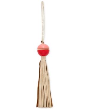 Fossil Leather Tassel Bag Charm