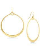 Kenneth Cole New York Gold-tone Drop Hoop Earrings