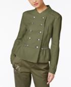 Inc International Concepts Linen Peplum Military Jacket, Only At Macy's