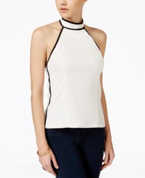 Xoxo Juniors' Contrast-trim Halter Top