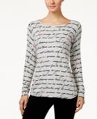 Charter Club Printed Sweater, Only At Macy's