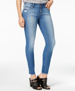 Articles Of Society Sarah Frayed Vintage Wash Skinny Jeans