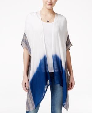 Collection Xiix Dip Dye Border Woven Kimono